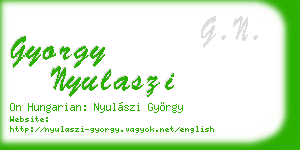 gyorgy nyulaszi business card